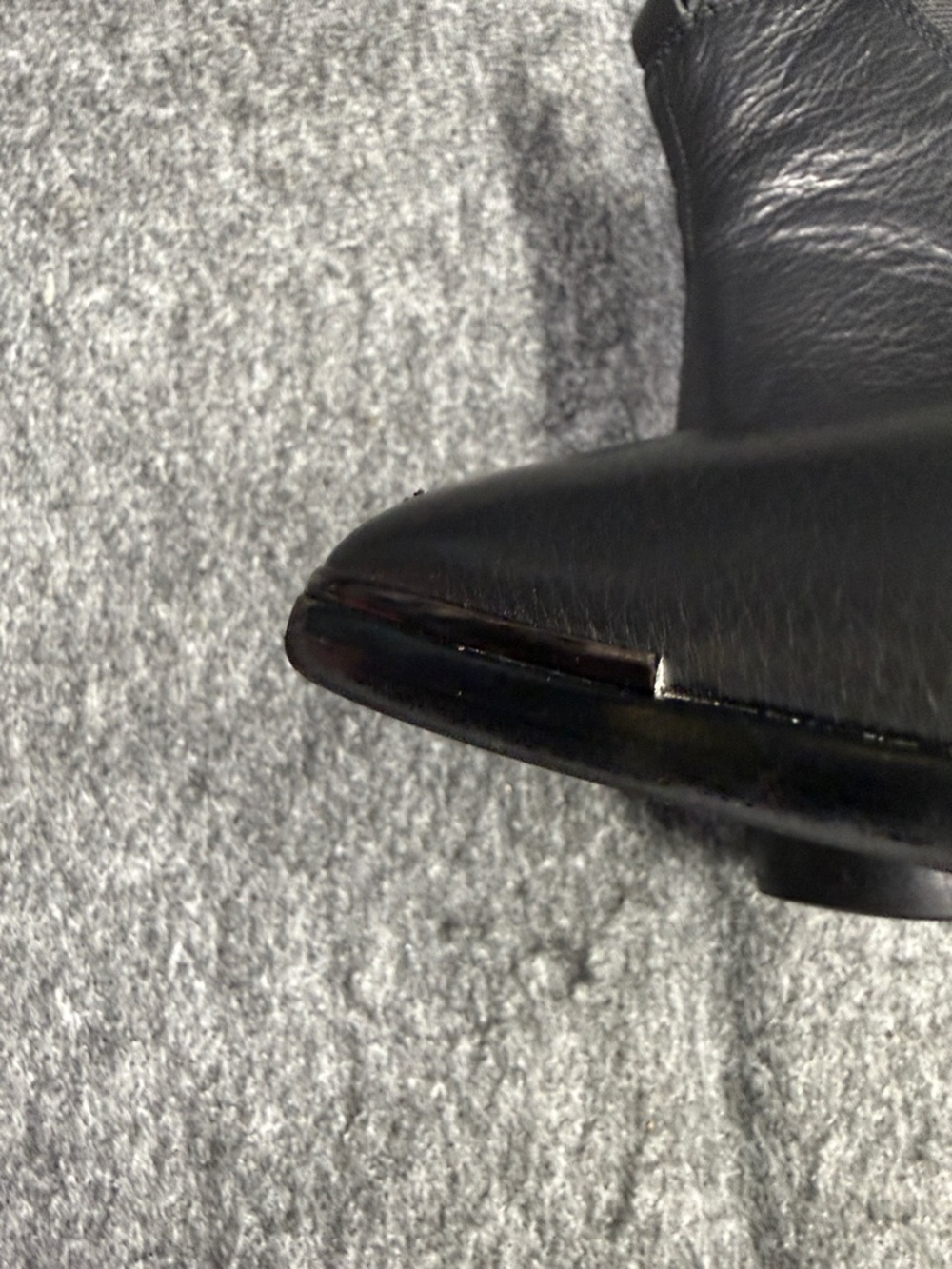 Marc Fisher YALE Black Pointed Leather Booties - Picture 10 of 11